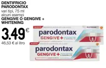 Coop DENTIFRICIO PARODONTAX vari tipi, 75 ml offerta