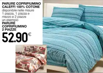 Coop PARURE COPRIPIUMINO CALEFFI offerta