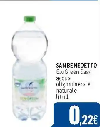 C+C Cash and Carry SAN BENEDETTO Eco Green Easy acqua oligominerale naturale litri 1 offerta