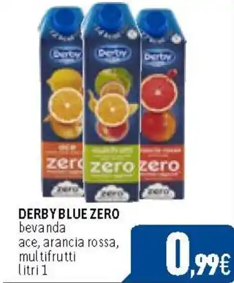 C+C Cash and Carry DERBY BLUE ZERO bevanda ace, arancia rossa, multifrutti litri 1 offerta