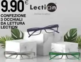Coop CONFEZIONE 3 OCCHIALI DA LETTURA LECTION offerta
