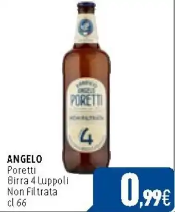 C+C Cash and Carry ANGELO Poretti Birra 4 Luppoli Non Filtrata cl 66 offerta