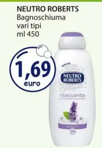 Acqua & Sapone NEUTRO ROBERTS Bagnoschiuma vari tipi ml 450 offerta