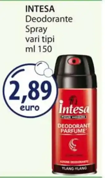 Acqua & Sapone INTESA Deodorante Spray vari tipi ml 150 offerta