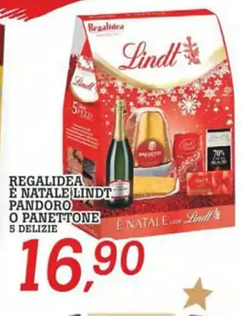 Coop Superstore REGALIDEA È NATALE LINDT. PANDORO O PANETTONE 5 DELIZIE offerta