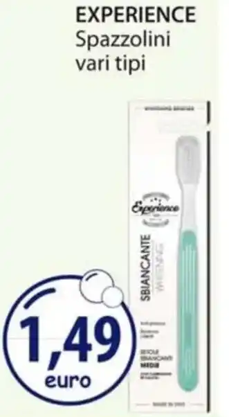 Acqua & Sapone EXPERIENCE Spazzolini vari tipi offerta