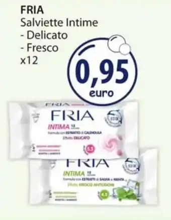 Acqua & Sapone FRIA Salviette Intime - Delicato - Fresco x12 offerta