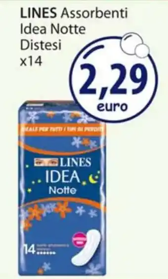 Acqua & Sapone LINES Assorbenti Idea Notte Distesi x14 offerta