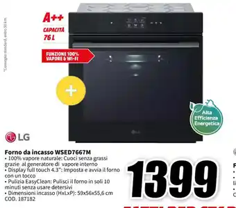 MediaWorld LG Forno da incasso WSED7667M offerta