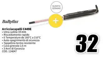 MediaWorld BaByliss Arricciacapelli C449E offerta