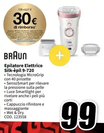 MediaWorld BRAUN Epilatore Elettrico silk-épil 9-720 offerta