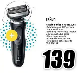 MediaWorld BRAUN Rasoio Series 7 71-N1200s offerta