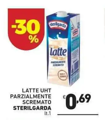 Ok Market Sterilgarda Latte UHT Parzialmente Scremato 1lt. offerta