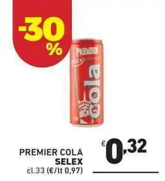 Ok Market Selex Premier Cola 33cl offerta