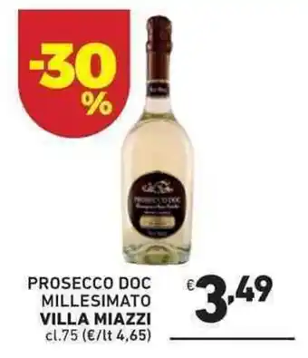 Ok Market Villa Miazzi Prosecco Doc Millesimato 75cl offerta