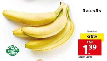 Lidl Banane Bio offerta