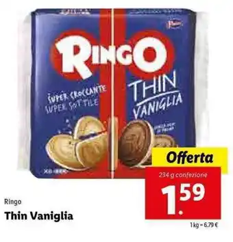 Ringo Thin Vaniglia 234g