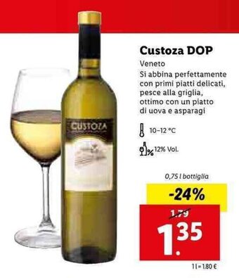 Lidl Custoza DOP 0,75l offerta
