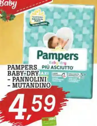 Coop Superstore PAMPERS BABY-DRY - PANNOLINI - MUTANDINO offerta