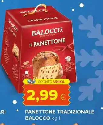 PANETTONE TRADIZIONALE BALOCCO kg 1