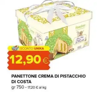 Oasi PANETTONE CREMA DI PISTACCHIO DI COSTA gr 750 offerta