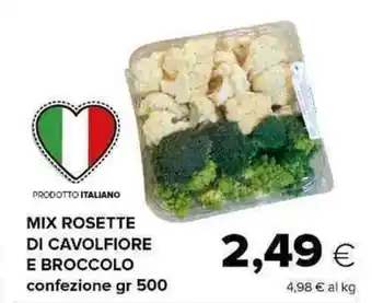 Oasi MIX ROSETTE DI CAVOLFIORE E BROCCOLO gr 500 offerta