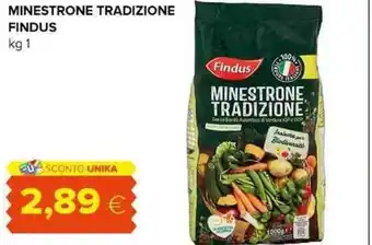 Oasi MINESTRONE TRADIZIONE FINDUS kg 1 offerta