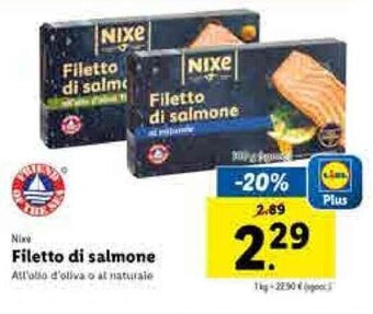 Lidl Nixe Filetto di salmone offerta
