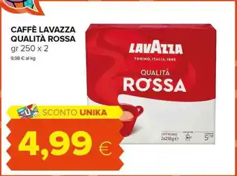 Oasi CAFFÈ LAVAZZA QUALITÀ ROSSA gr 250 x 2 offerta