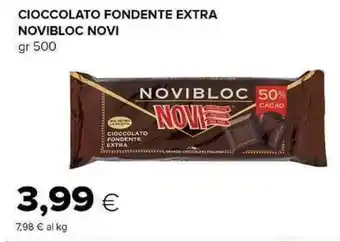 CIOCCOLATO FONDENTE EXTRA NOVIBLOC NOVI gr 500