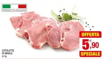 Gran mercato COTOLETTE DI MAIALE offerta