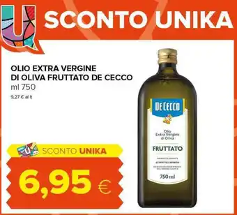Oasi OLIO EXTRA VERGINE DI OLIVA FRUTTATO DE CECCO ml 750 offerta