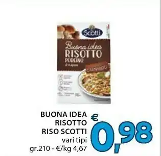 Mercatò Riso Scotti - Buona Idea Risotto Radicchio E Carciofi 210 G(ml) offerta