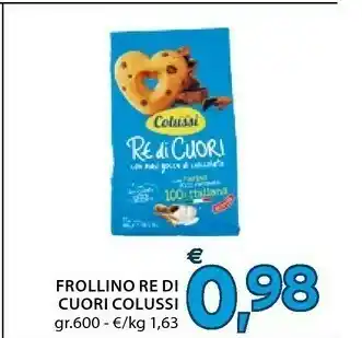 Mercatò Colussi Colussi - Re di Cuori con Maxi Gocce di Cioccolato 600 g(ml) offerta