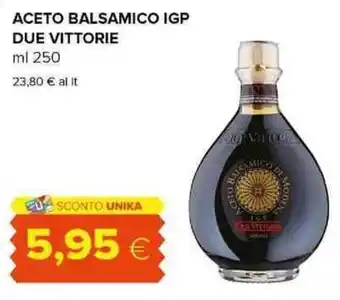 ACETO BALSAMICO IGP DUE VITTORIE ml 250
