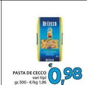 Mercatò De Cecco Pasta Fusilli offerta