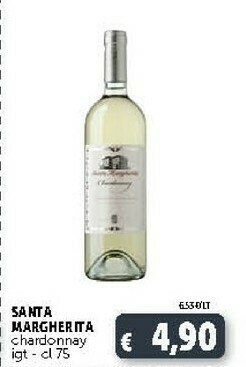 Deco Supermercati Santa margherita Chardonnay IGT offerta