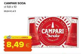 Oasi CAMPARI SODA cl 9,8 x 10 offerta
