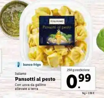 Italiamo Pansotti al pesto 250g