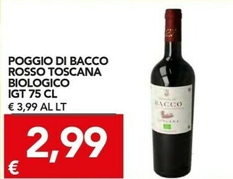 Poggio Di Bacco Rosso Toscana Biologico