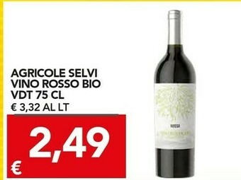 TuoDi Agricole Selvi Vino Rosso Bio offerta