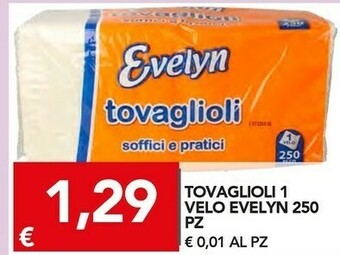 TuoDi Evelyn Tovaglioli 1 Velo 250 Pz offerta