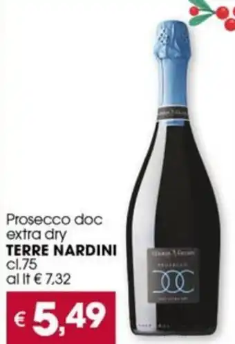 Despar Prosecco doc extra dry TERRE NARDINI cl.75 offerta