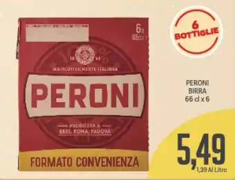 Supermercati Piccolo PERONI BIRRA 66 cl x 6 offerta
