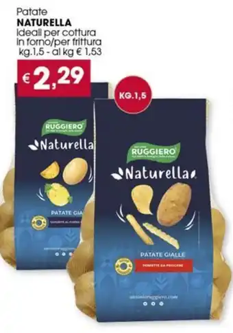 Despar Patate NATURELLA Ideall per cottura in forno/per frittura kg.1,5 offerta