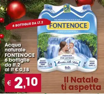 Despar Acqua naturale FONTENOCE 6 bottiglie offerta