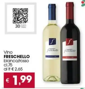 Despar Vino FRESCHELLO blanco/rosso cl.75 offerta