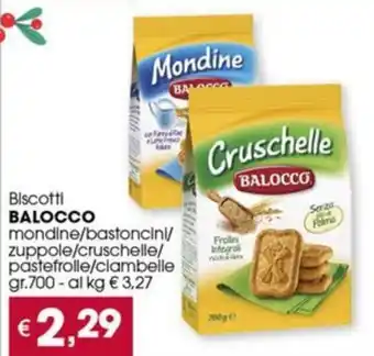 Despar Biscotti BALOCCO mondine/bastoncini/ zuppole gr.700 offerta