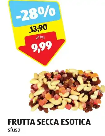 ALDI FRUTTA SECCA ESOTICA sfusa offerta