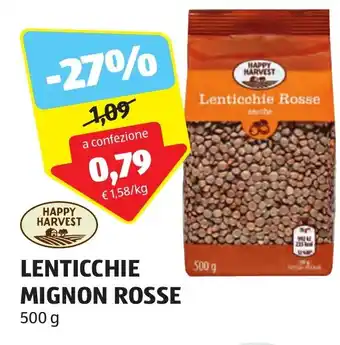 ALDI LENTICCHIE MIGNON ROSSE 500 g offerta